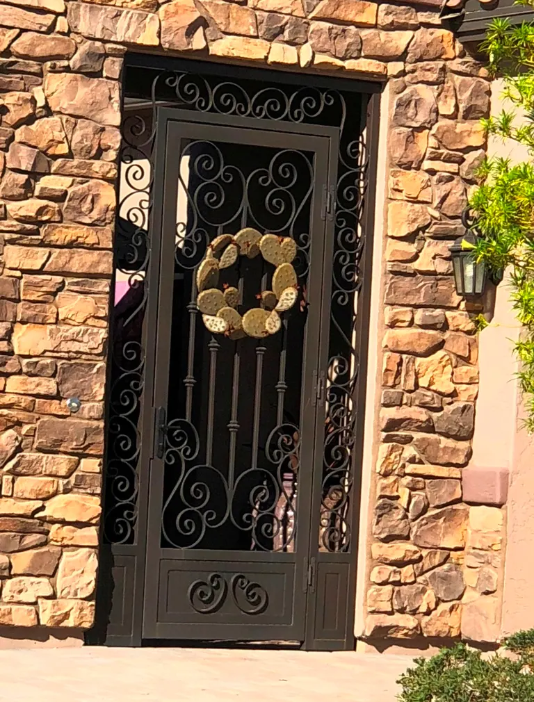 Finished steel entry gate by SG Fabrication