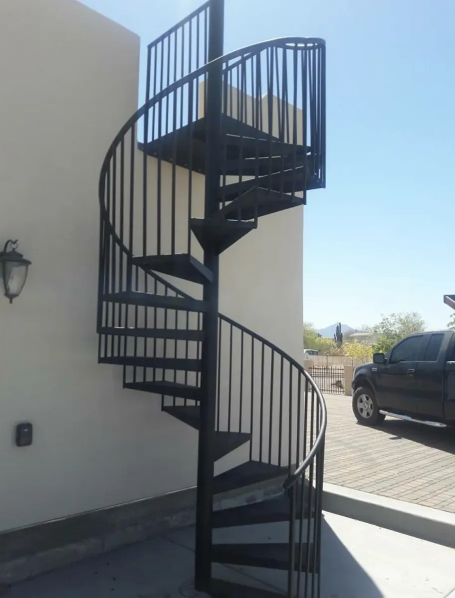 Spiral staircase fabricated by SG Fabrication