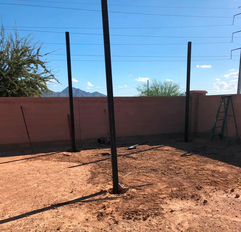 Finished structural steel project by SG Fabrication